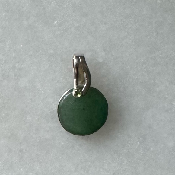 NWOT Sundance Green Planet Pendant Adventurine Sterling Silver